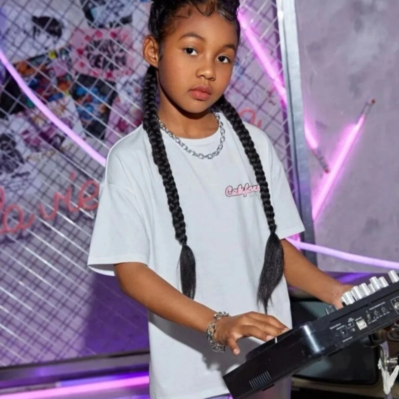 Çocuk   Baskılı T-Shirt - Beyaz