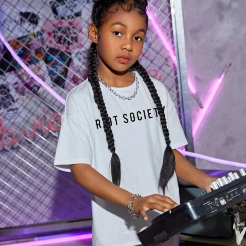 Çocuk   Baskılı T-Shirt - Beyaz