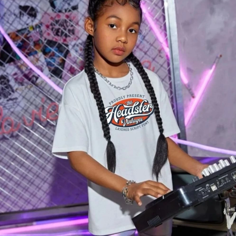 Çocuk   Baskılı T-Shirt - Beyaz