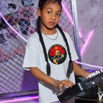 Çocuk   Baskılı T-Shirt - Beyaz