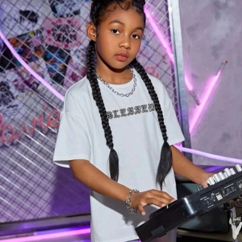 Çocuk   Baskılı T-Shirt - Beyaz