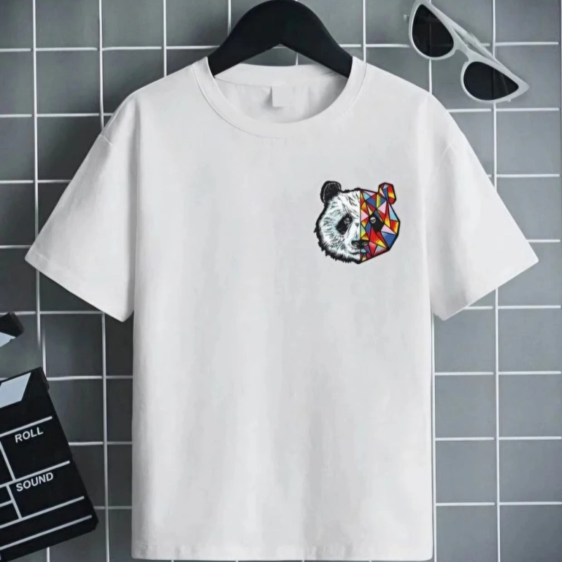 Çocuk Baskılı T-Shirt - Beyaz