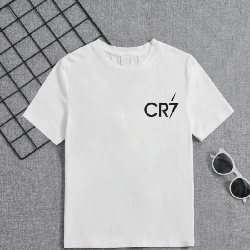 Çocuk Baskılı T-Shirt - Beyaz