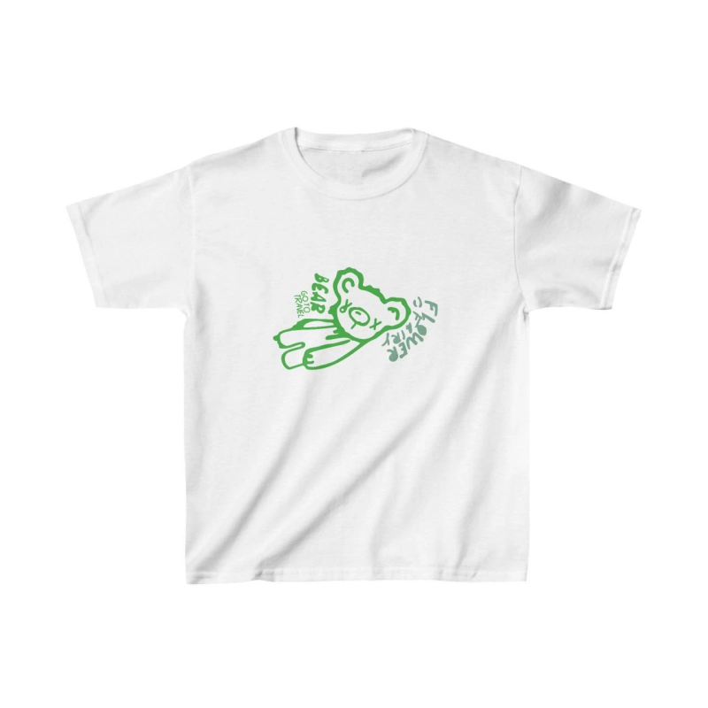 Çocuk Baskılı T-Shirt - Beyaz