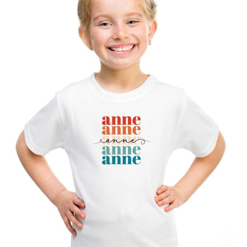 Çocuk Baskılı T-Shirt - Beyaz