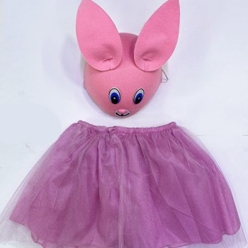 Çocuk Gösteri Kostümü Pembe Tavşan