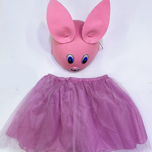 Çocuk Gösteri Kostümü Pembe Tavşan