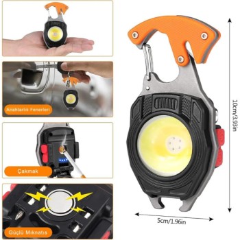 Çok Fonksiyonlu Anahtarlık Kamp Lambası