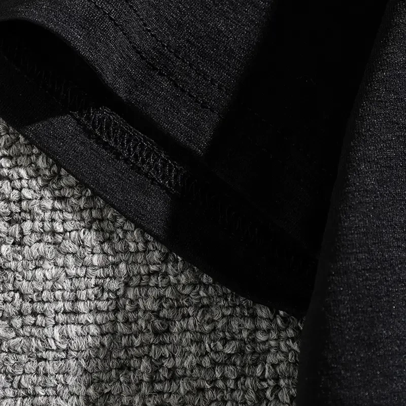 Dağ Grafikli Tişört, Yaz için Büyük Beden Rahat T-shirt - Siyah -