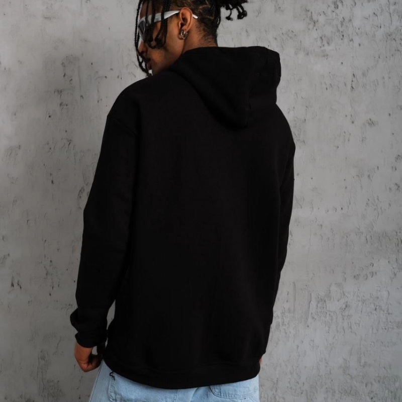 DANKES Baskılı Kapüşonlu Sweat - Siyah -