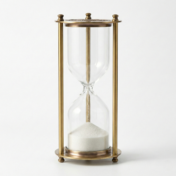 Dekoratif Cam Kum Saati 7x18 cm 