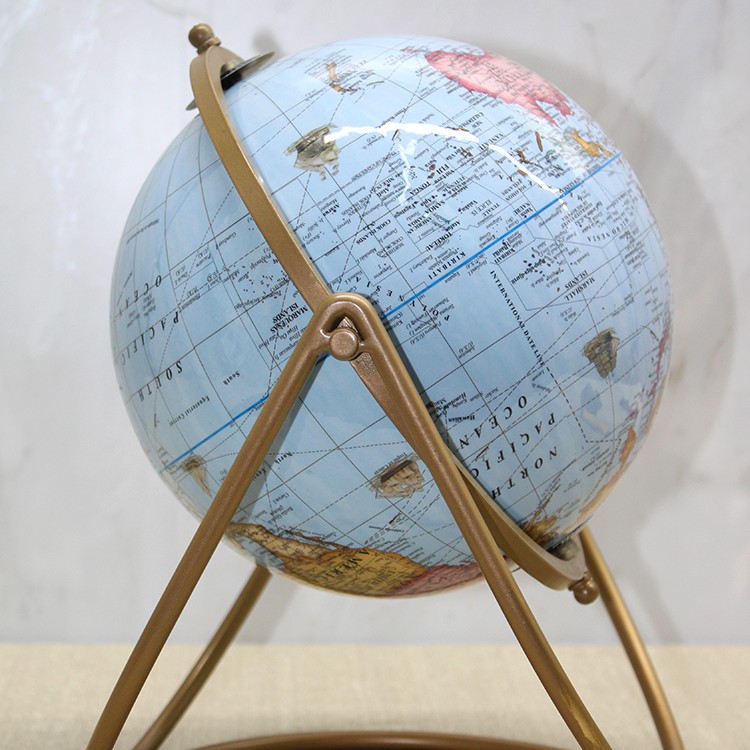 Dekoratif Metal Standlı Dünya Küre - Model 2