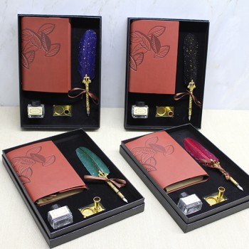 Deri Defterli Divit Hokka Seti Model 2