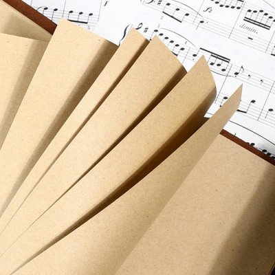 Deri Yaprak Desenli Defter Küçük Boy 