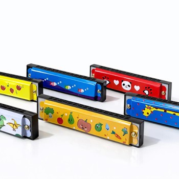 Desenli Metal Mızıka 