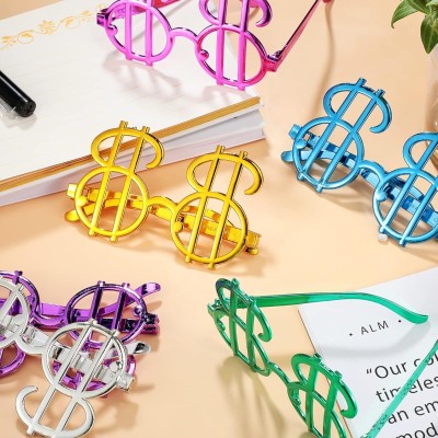 Dolar Şekilli Metalize Parti Gözlüğü 6 Adet