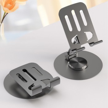 Dönebilir ve Katlanabilir Masaüstü Metal Telefon Tutucu 
