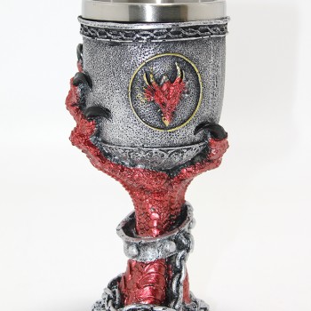 Ejderha Pençesi Tasarımlı 3D Kabartmalı Paslanmaz Çelik Kadeh Bardak