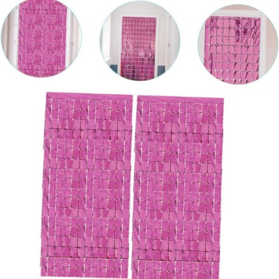 Ekstra Metalize Rose Gold Disko Kapı Perdesi