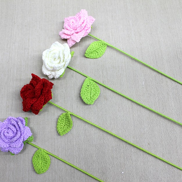 El Örgüsü Tekli Gül 