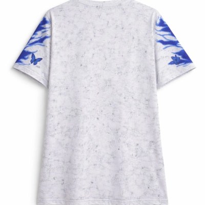 Erkek Asit Yıkamalı Oversize Tişört- Beyaz