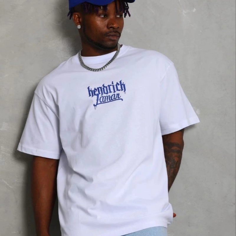 Erkek Baskılı T-Shirt Kısa Kol Bisiklet Yaka Regular Fit Tişört - Beyaz