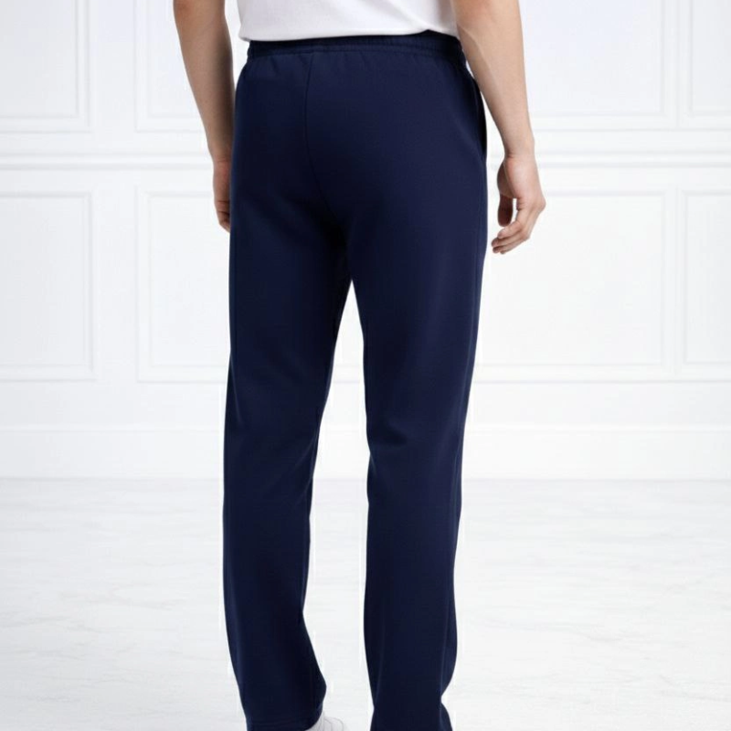 Erkek Düz Paça Beli Lastikli  Eşofman Altı Pantolon  - Lacivert