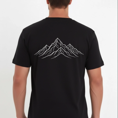 Erkek T-Shirt Nihilist Penguen Baskılı Bisiklet Yaka Kısa kol yazlık Tişört - Siyah