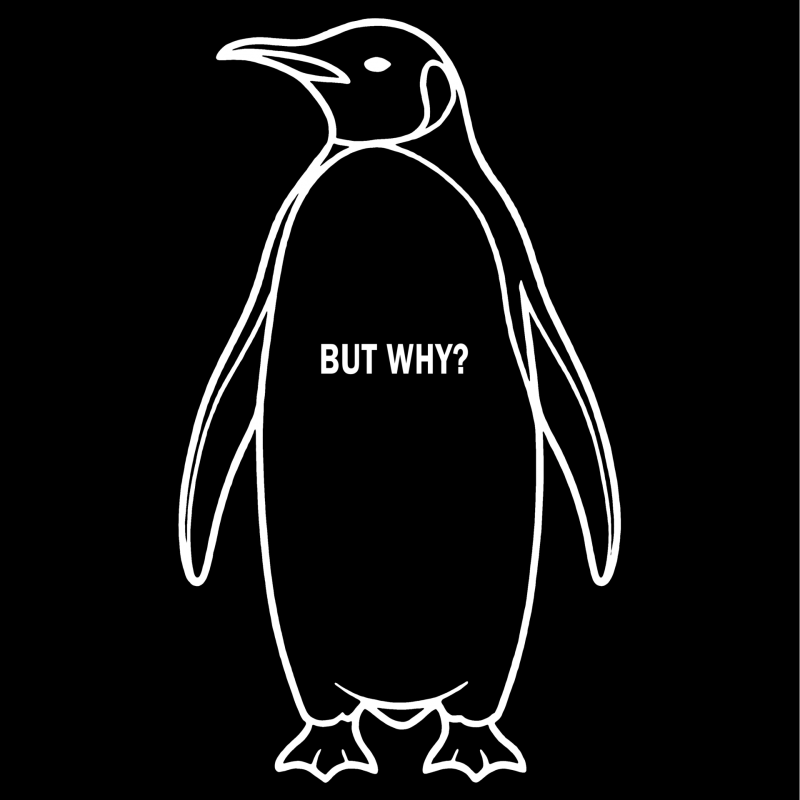 Erkek T-Shirt Nihilist Penguen Baskılı Bisiklet Yaka Kısa kol yazlık Tişört - Siyah