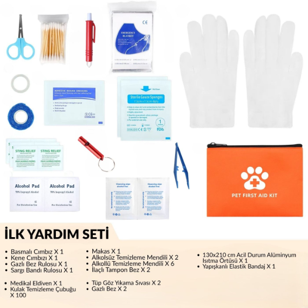 Evcil Hayvan İlk Yardım Seti Çantası 