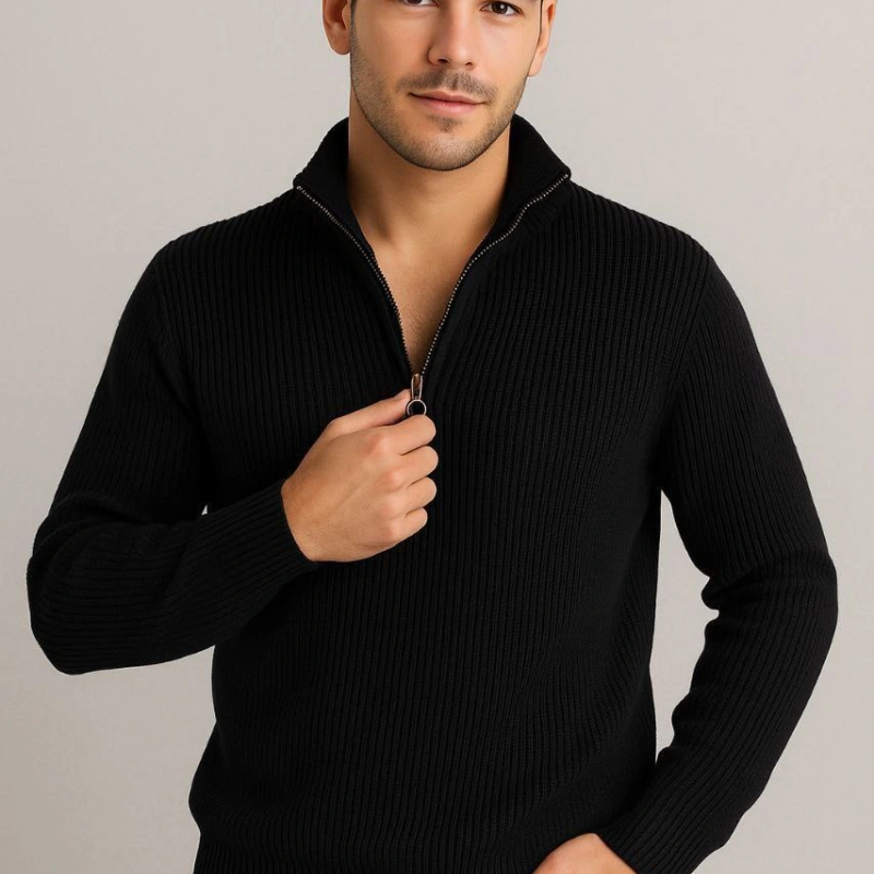 Fitilli Triko Kazak 3’lü Set – Mint Yeşili, Siyah, Bej