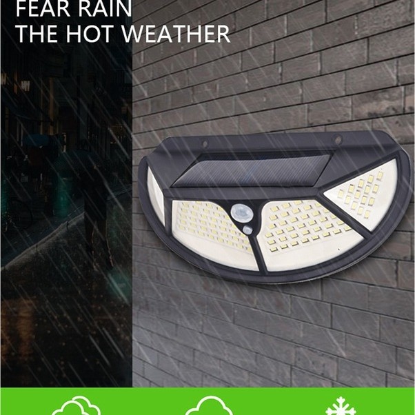 Fonksiyonel Sensörlü 102 Ledli Solar Bahçe Lambası