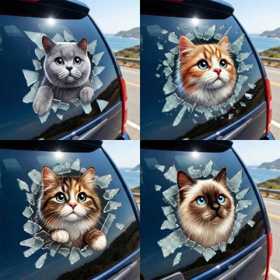 Fulcar Kedi Tasarımlı Araç Stickerı