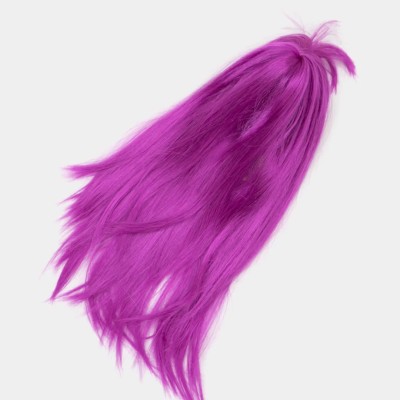 Fuşya Renk Düz Kesim Peruk