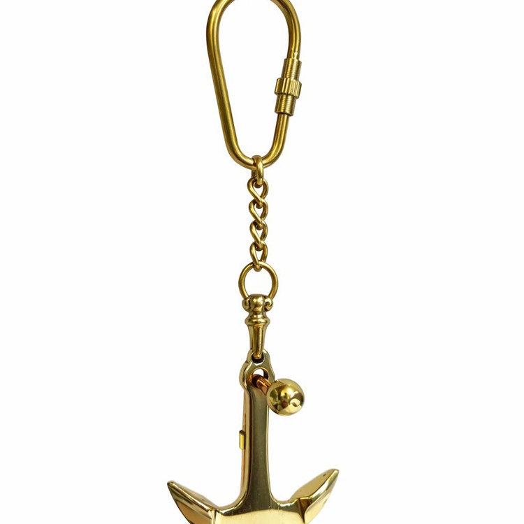 Geleneksel Pirinç Çapa Figürlü Anahtarlık