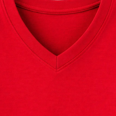 Genç Kız Çocuk V Yaka Tişört Model - Kırmızı