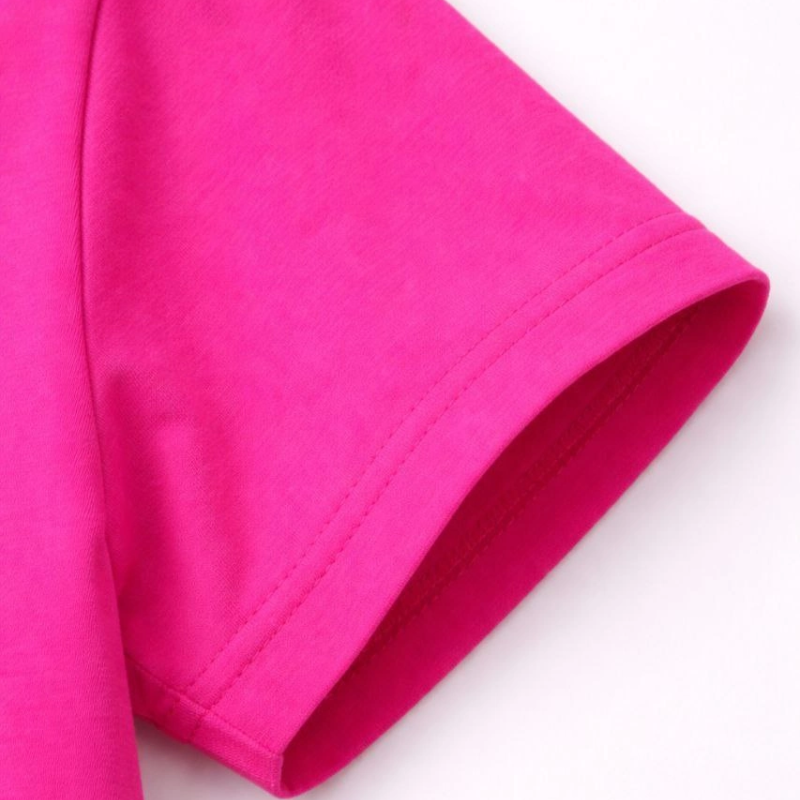 Genç Kız Çocuk V Yaka Tişört Model - Pembe