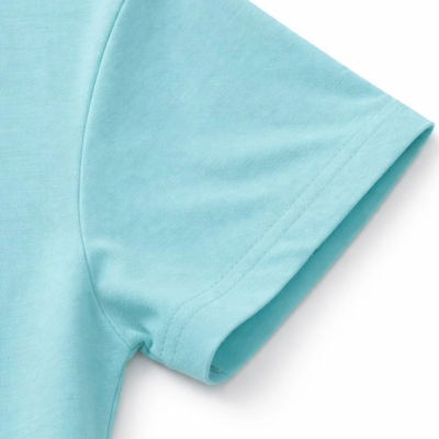 Genç Kız Çocuk V Yaka Tişört Model - Turkuvaz