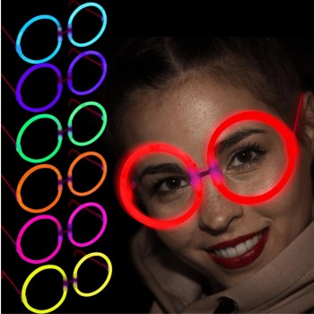 Glow Stick Yuvarlak Gözlük 12 Adet