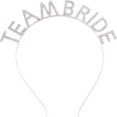 Gümüş Kaplama Kristal Taşlı Team Bride Taç