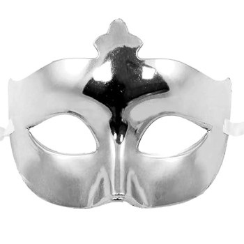 Gümüş Parlak Balo Maskesi