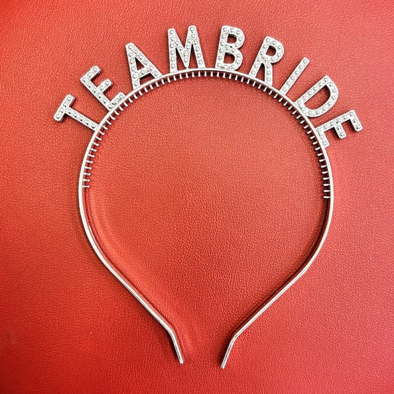 Gümüş Renk Team Bride Taç – Gelin ve Nedime Tacı