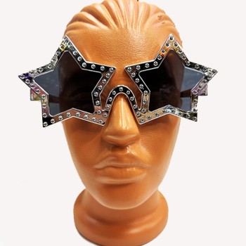 Gümüş Yıldız Metalize Parti Gözlüğü