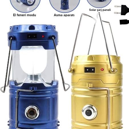 Güneş Enerjili Çok Fonksiyonlu Kamp Feneri