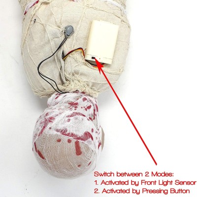 Halloween Sensörlü Işıklı Hareketli Mumya