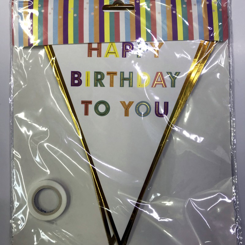 Happy Birthday To You Flama Bayrak Süsü