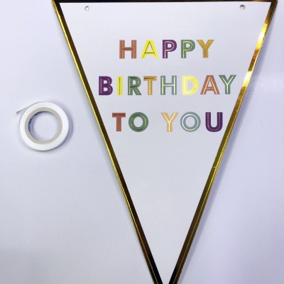 Happy Birthday To You Flama Bayrak Süsü