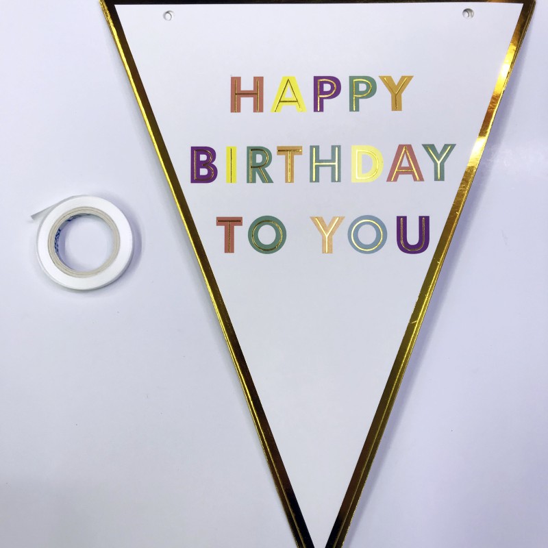 Happy Birthday To You Flama Bayrak Süsü