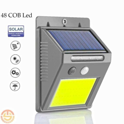 Hareket Sensörlü Solar 48 Led Bahçe Lambası