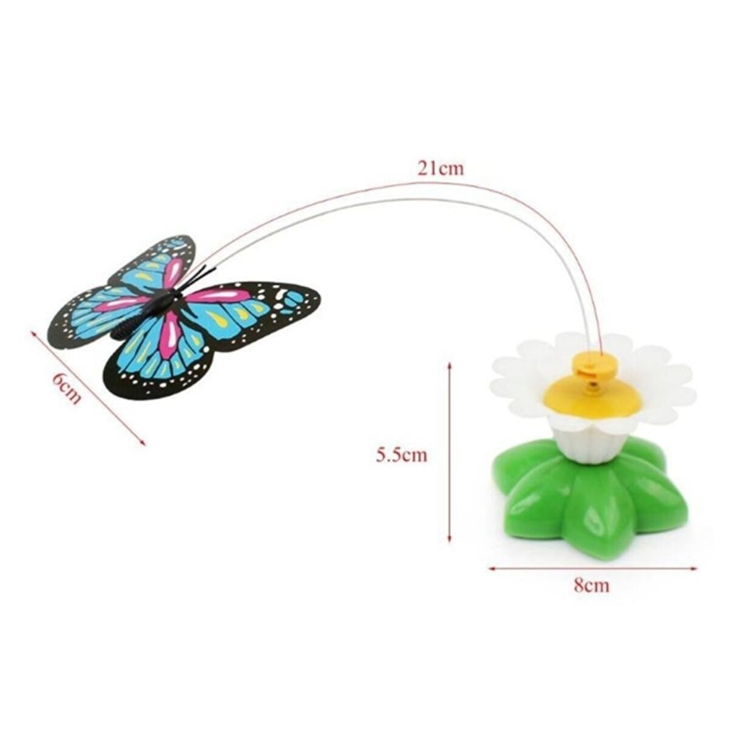 Hareketli Pilli Kelebek Kedi Oyuncağı